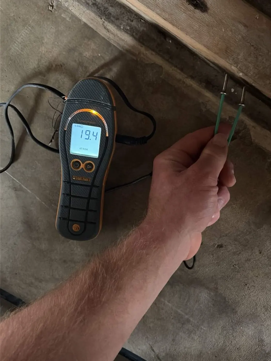 Documented moisture readings in Rush County, IN